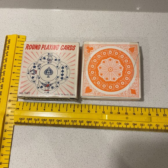 LOT OF 2 FULL DECKS VINTAGE ROUND CARDS - Picture 4 of 11